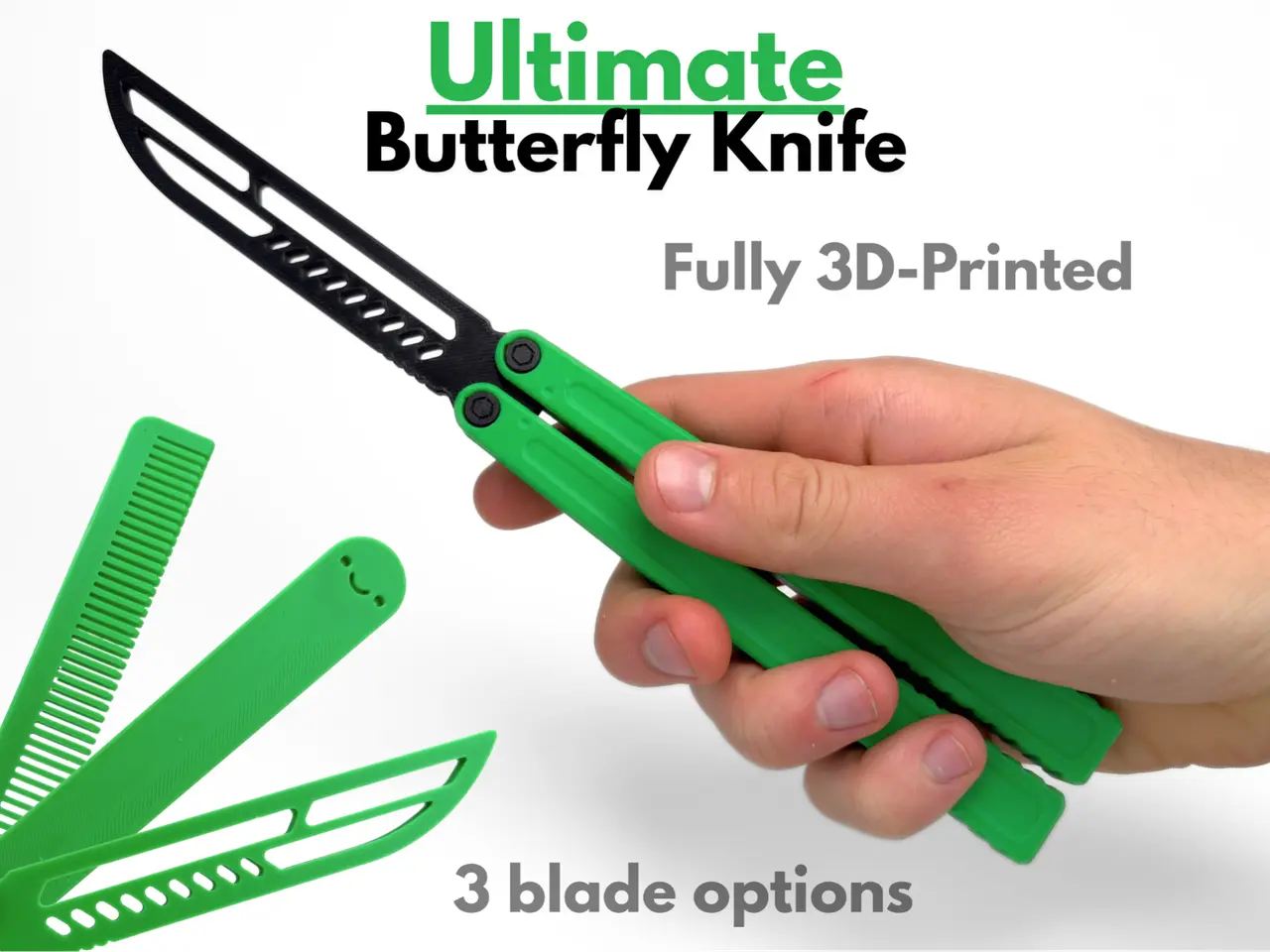 Ultimate Butterfly Knife (Fully 3D Printed) — modelo 3D