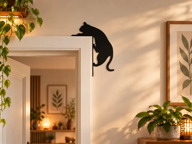 WallArt - Cat Door 001 — modelo 3D