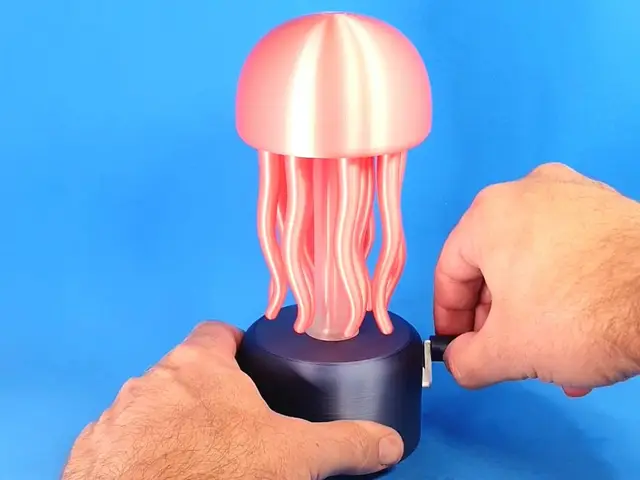 Jellyfish Swimming - Mechanical Interactive Art — modelo 3D