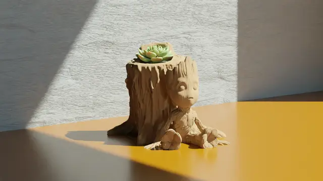 Baby Groot - Pen Holder/Pot Plant — modelo 3D