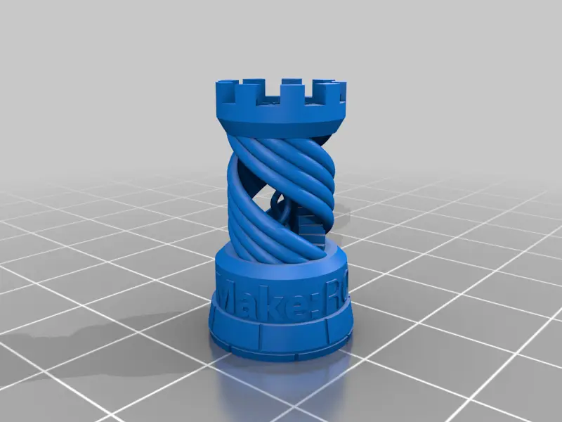 Make: Rook - 2015 3D Printer Shoot Out Test Models — modelo 3D