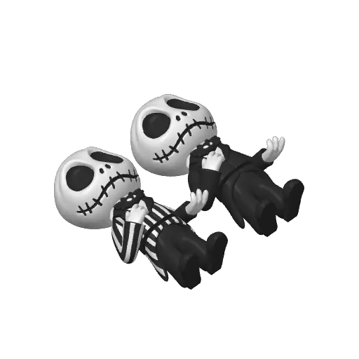 Jack Skellington Flexi Articulated, Toy, Keychain & Keychain — modelo 3D