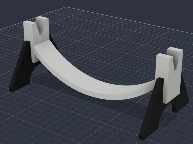 Arched Sword & Knife Display Stand Push-Fit — modelo 3D
