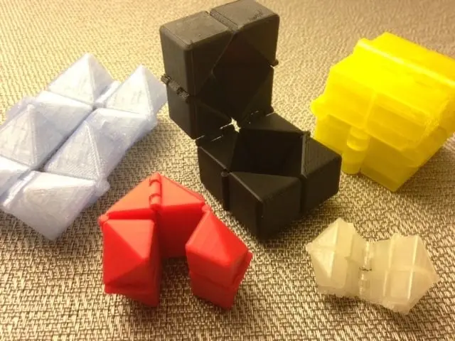 Print-In-Place Fidget Cube — modelo 3D
