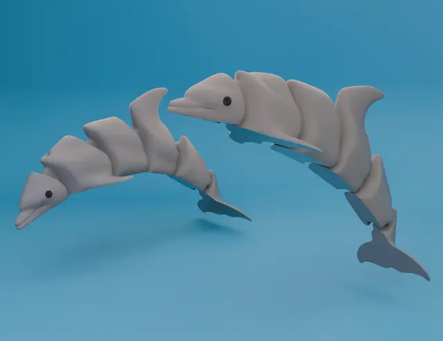 Articulated Dolphin — modelo 3D