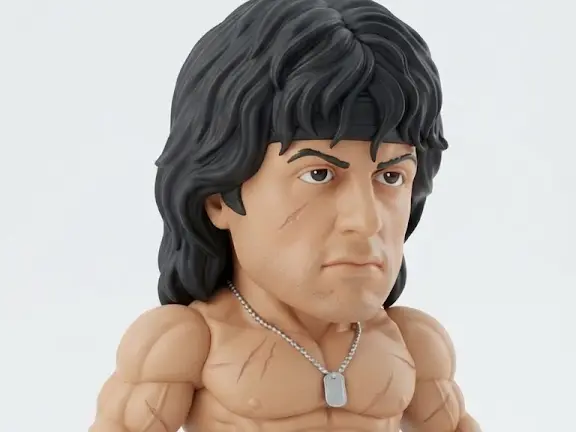 John Rambo — Sylvester Stallone Chibi Tribute — modelo 3D