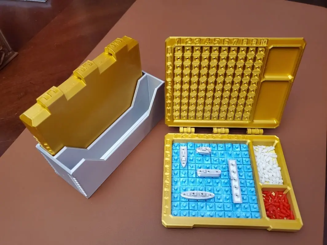 Battleship Game with Storage Case: English & Cyrillic — modelo 3D