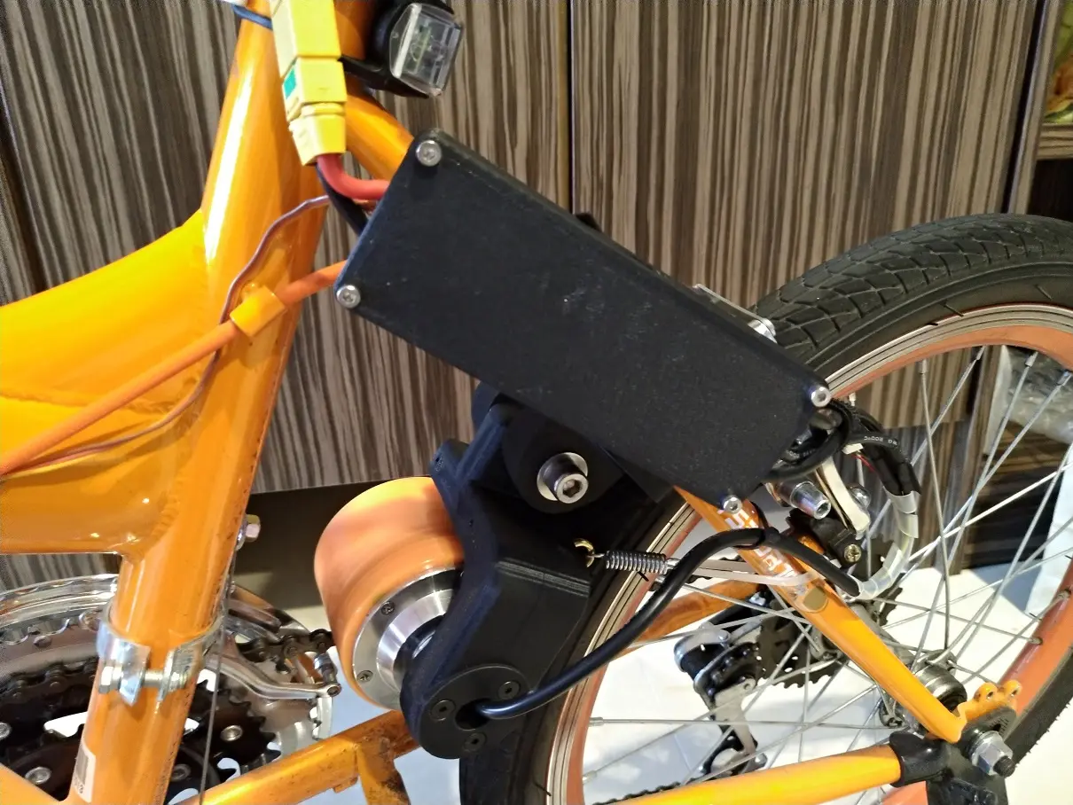 PU Wheel Friction Drive E-Bike — modelo 3D