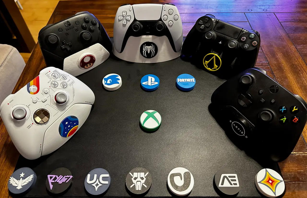 Controller Stand Badge System — modelo 3D