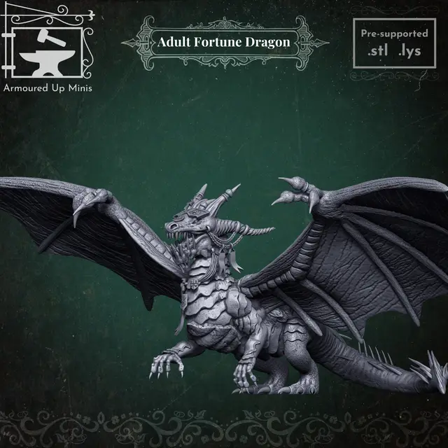 Adult Fortune Dragon — modelo 3D