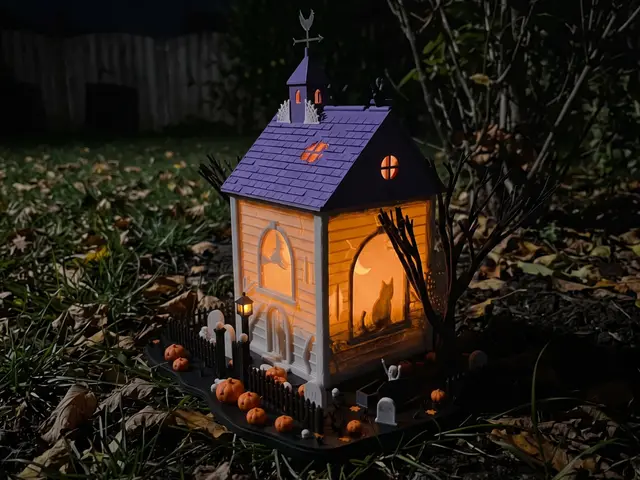 Haunted House Lithophane Lantern: Halloween 2026 — modelo 3D