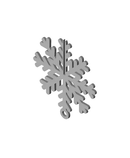 Ice Crystal Christmas Ornament #2 — modelo 3D