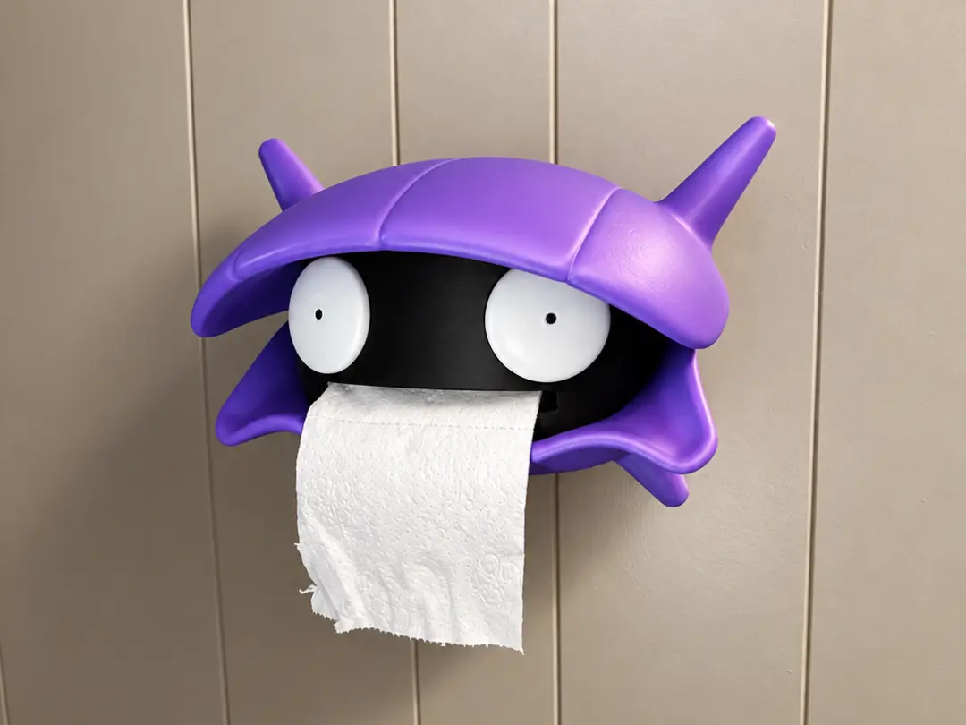 Shellder Toilet Paper Holder — modelo 3D