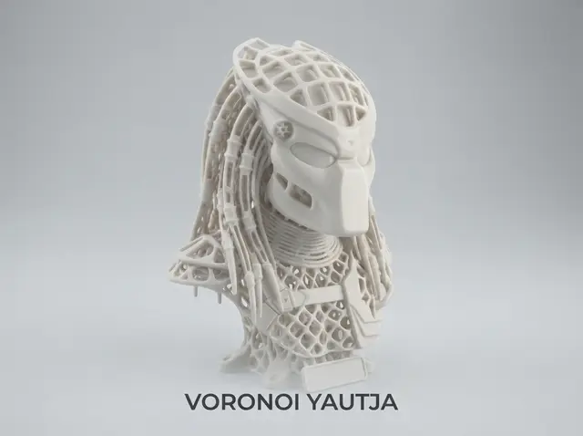 Voronoi Yautja Bust — modelo 3D