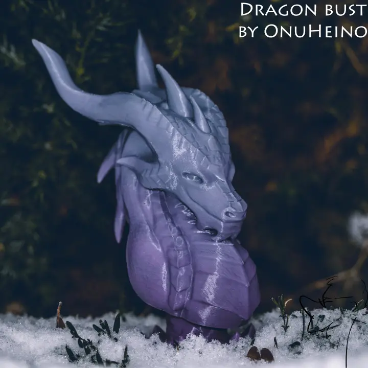 Dragon bust — modelo 3D