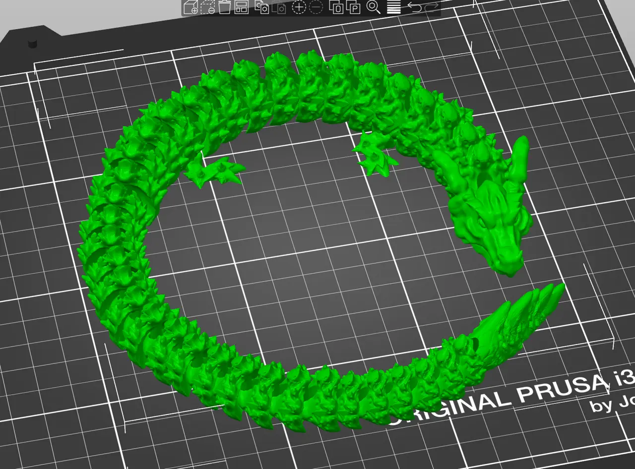 Articulated Spirit Dragon_ Dragon (Fixed through Netfab) — modelo 3D