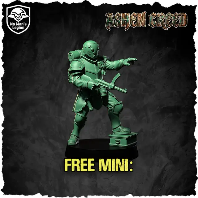 Free miniature from the Ashen Creed Kickstarter campaign — modelo 3D