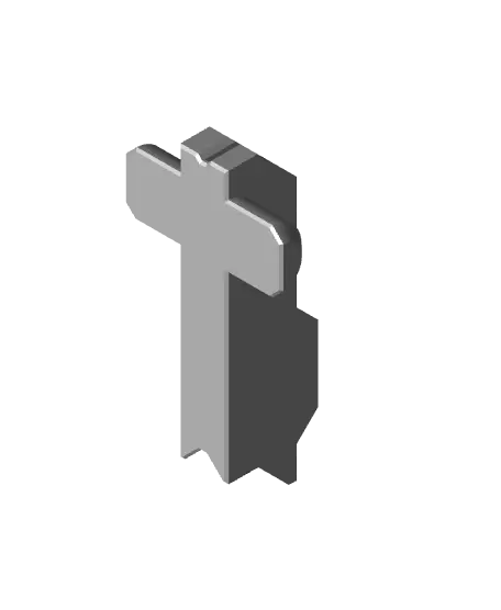 Bracket to Bin Joint - 1 LU Bin Fit - OX Fold-In Locked Lite Rail (1 MU Rail) — modelo 3D