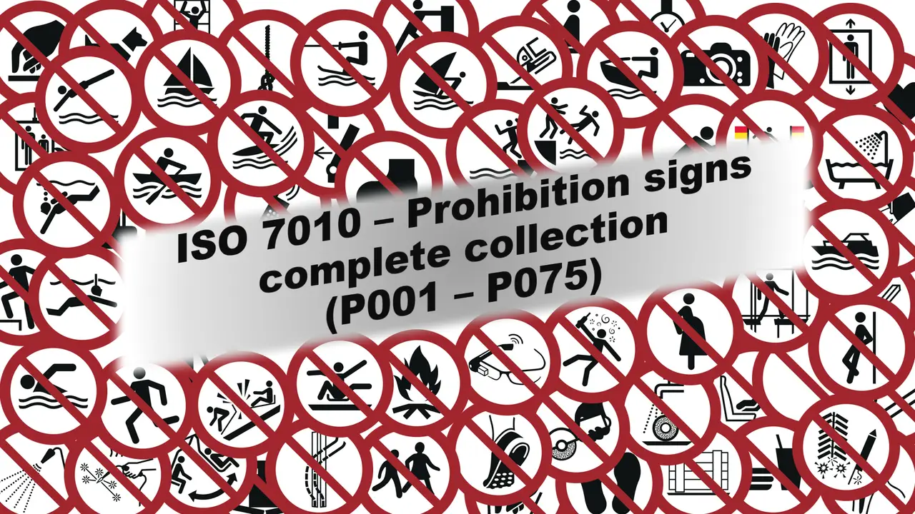 ISO 7010 - Prohibition Signs — modelo 3D