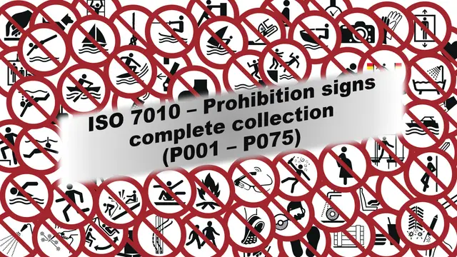 ISO 7010 - Prohibition Signs — modelo 3D