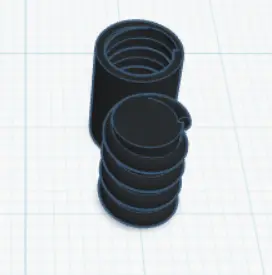 hex passthrough fidget — modelo 3D