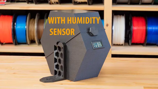 Spool holder and drybox for Enclosure V2 - with humidity sensor — modelo 3D
