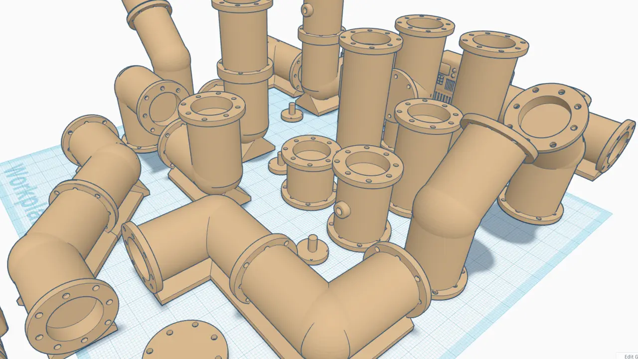 Pipeline Addons — modelo 3D