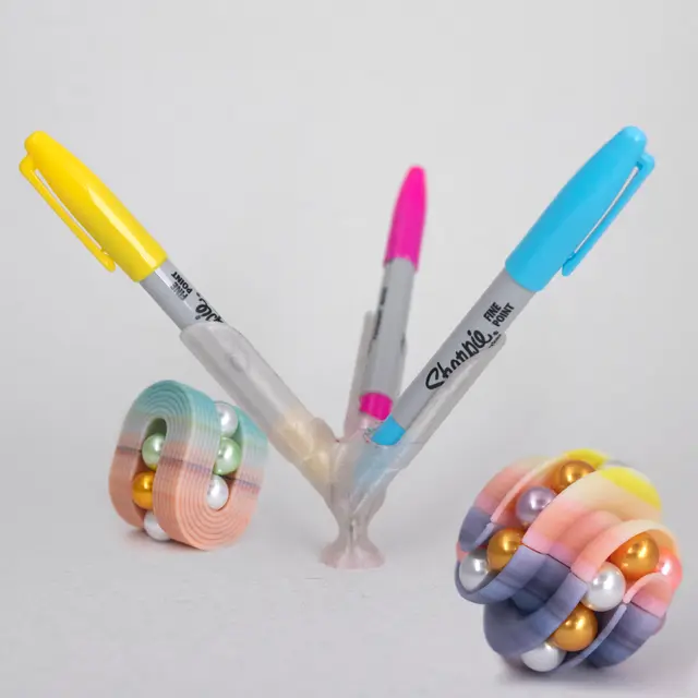 Sharpie Marker Color Blender // 3D Print Custom Colors and Gradients ( 3 and 6 marker version ) — modelo 3D
