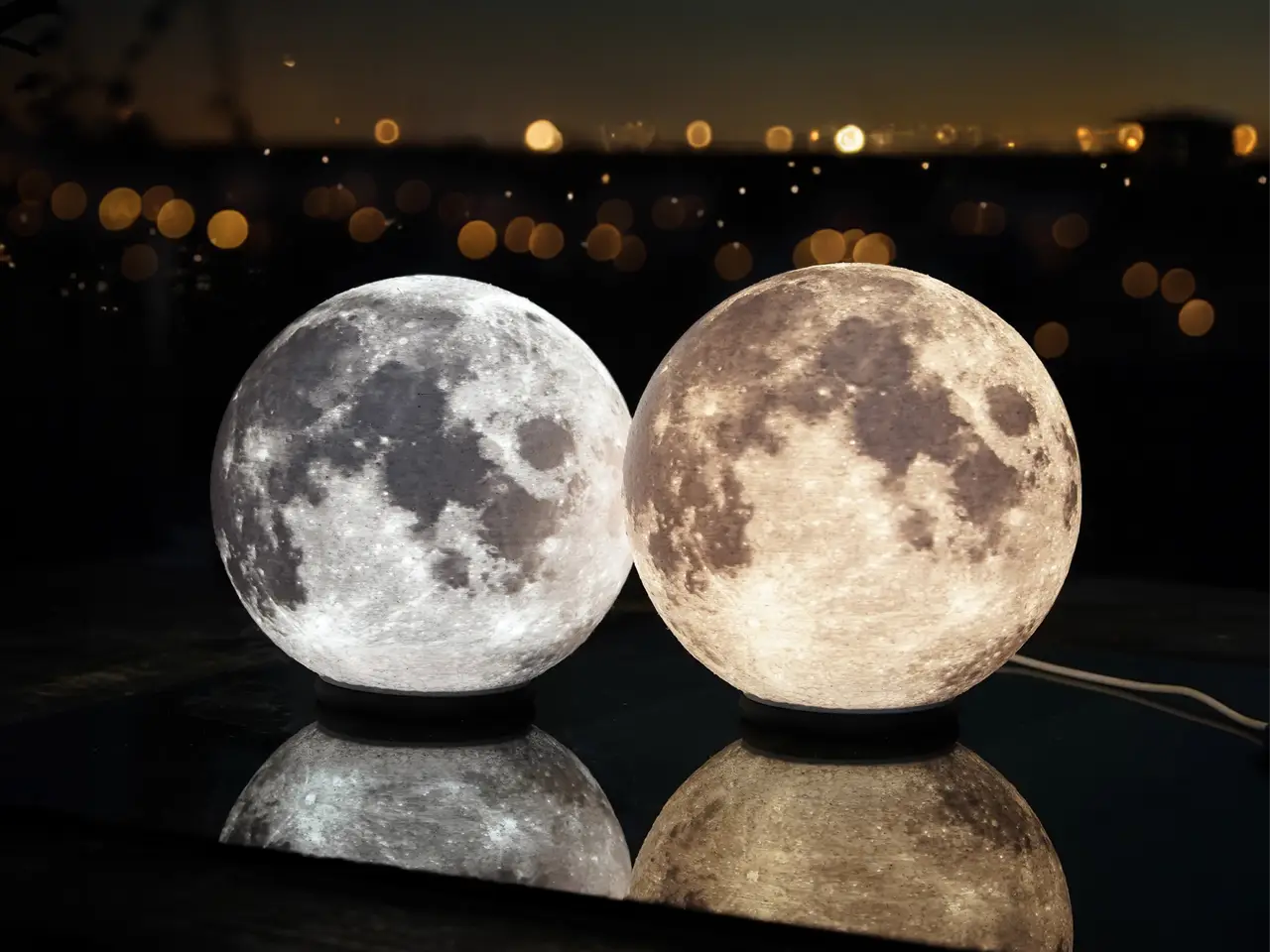 Moon Lamp for LED Lamp 001 [HiRes] [noSupports] — modelo 3D