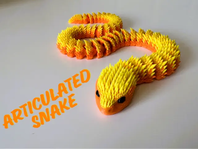 Spiked Articulated Snake — modelo 3D