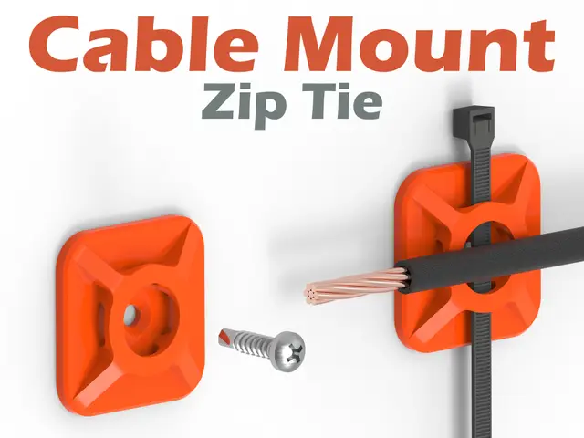 Cable Zip Tie Mount V2 ( Parametric ) — modelo 3D