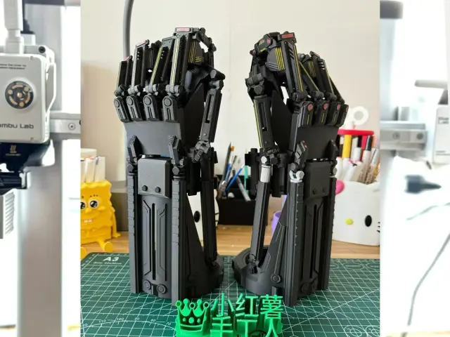 机械外骨骼手臂（左手） — modelo 3D