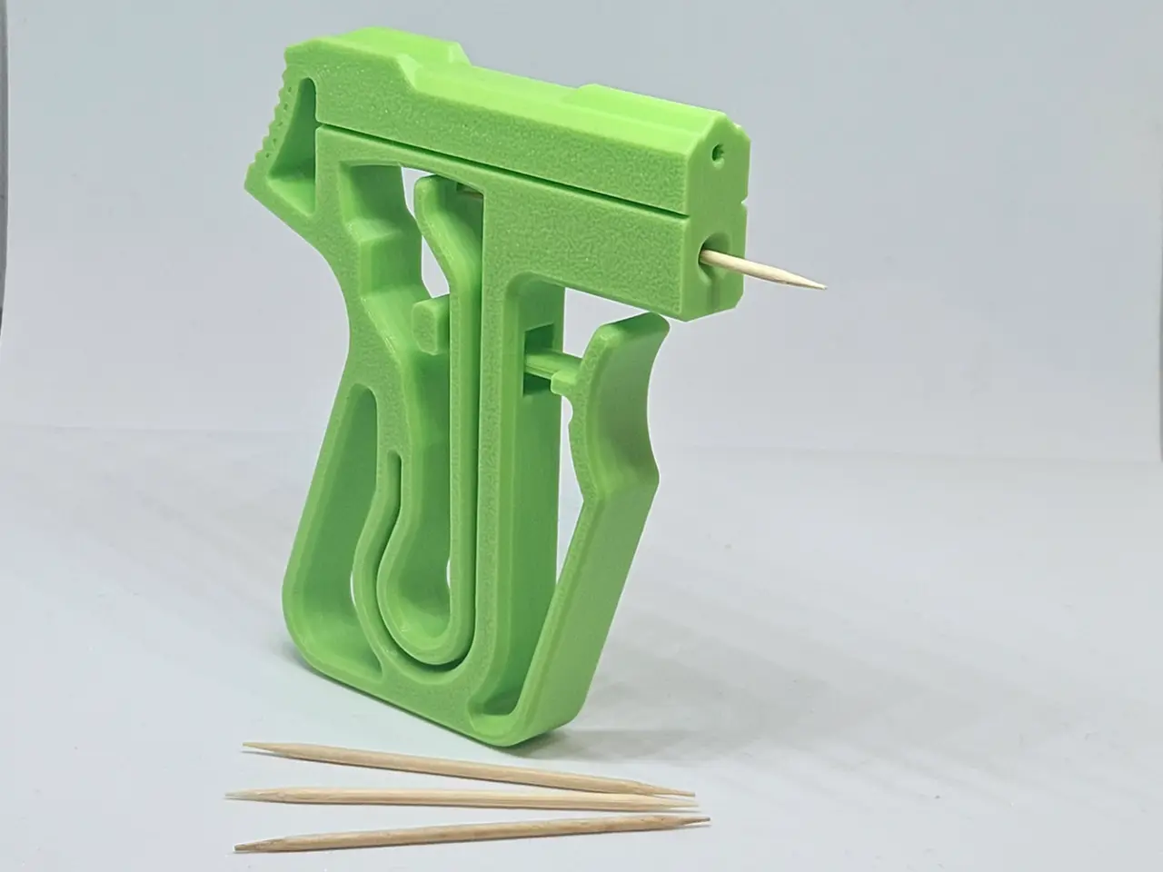 Toothpick Launcher Print-in-Place — modelo 3D