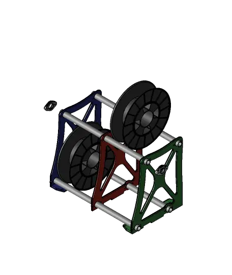 Double Rack - DIY Filament Storage - RepRack Remix! — modelo 3D