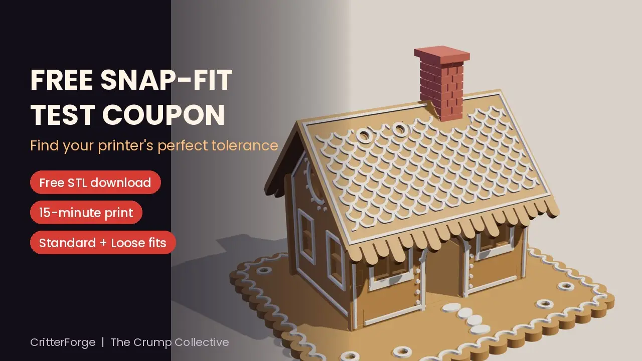 Snap-Fit Test Coupon - Find Your Printer's Perfect Tab & Slot Tolerance (Free) — modelo 3D