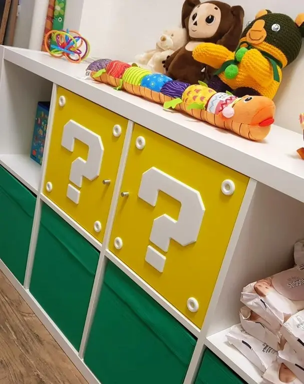 SUPER MARIO QUESTION MARK BLOCK IKEA FOR SHELFS — modelo 3D
