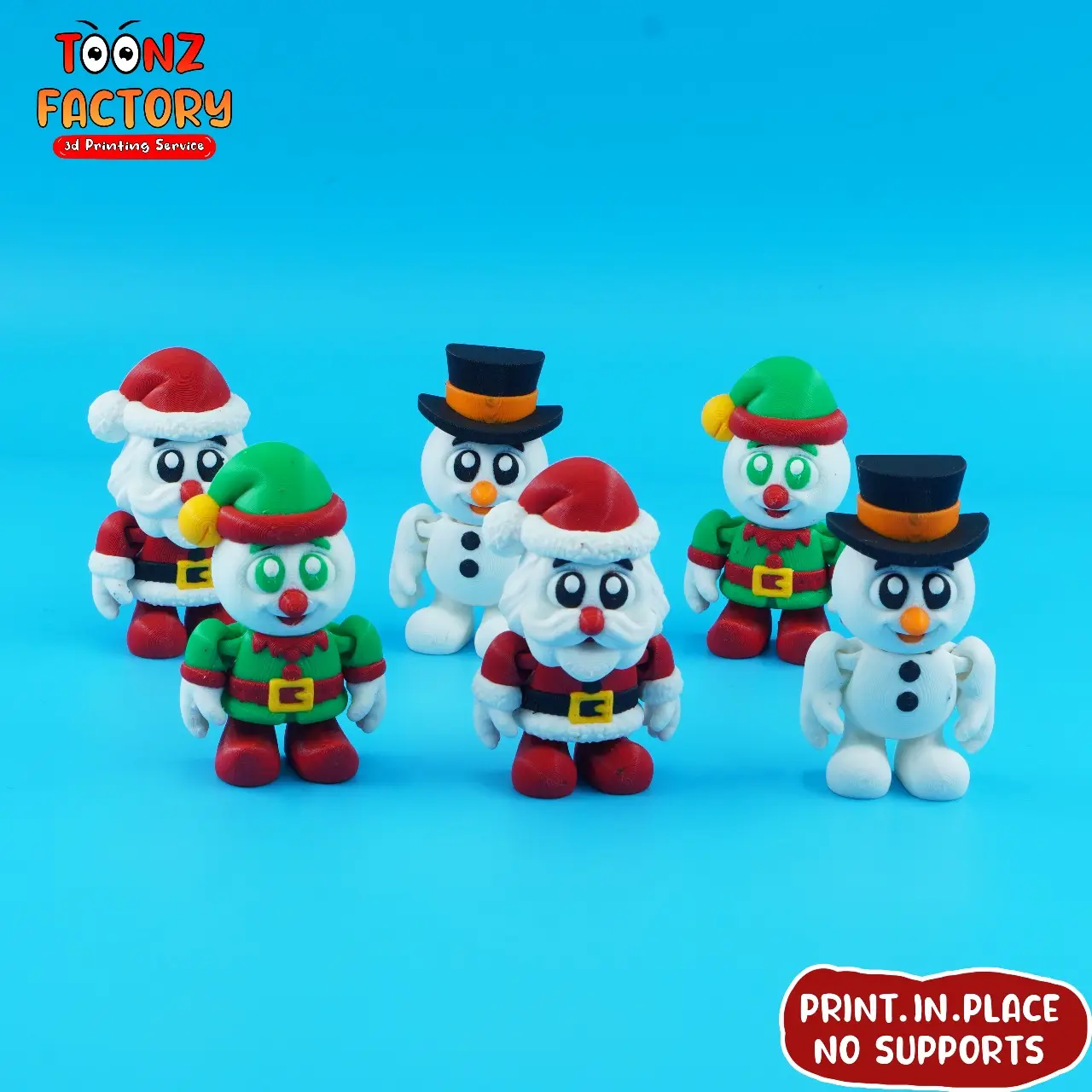 Flexi Toonz Snowmans — modelo 3D