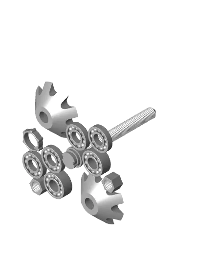 Ender 3 Filament Spool Holder - Fully printable upgrade — modelo 3D