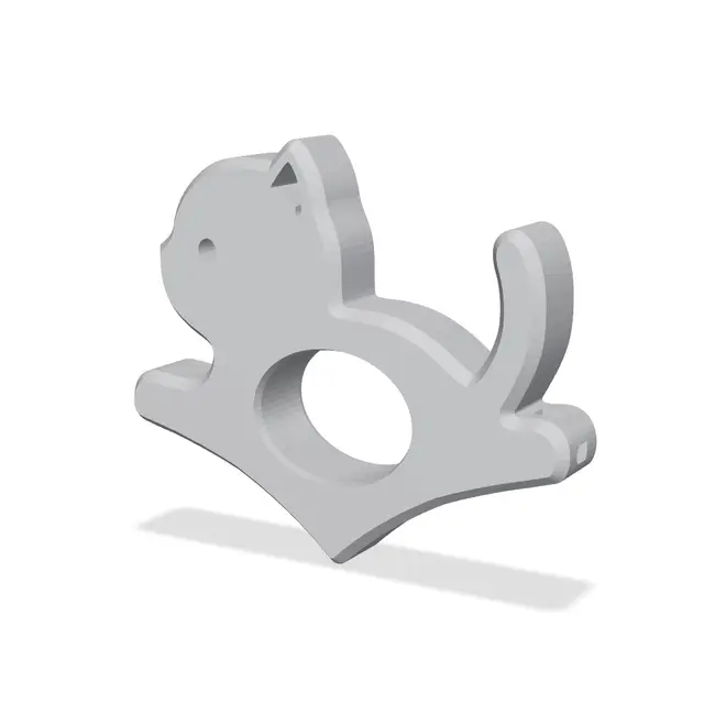 [FREE]Cute British Shorthair Thumb Page Holder Keychain — modelo 3D