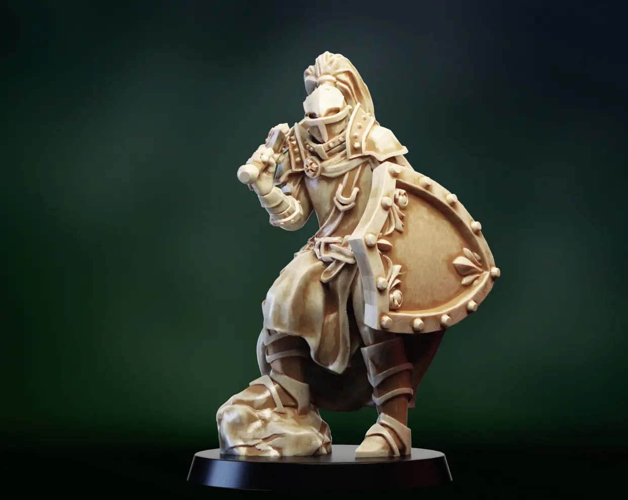 Fantasy medieval knight warrior — modelo 3D