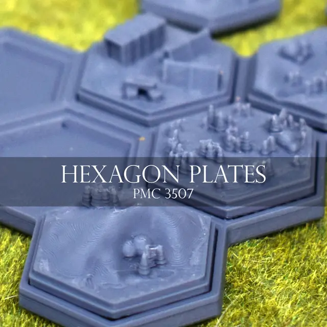 Hexagon World Plates — modelo 3D
