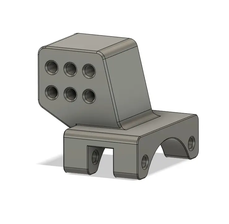 SCX24 Adjustable Rear Link Riser — modelo 3D