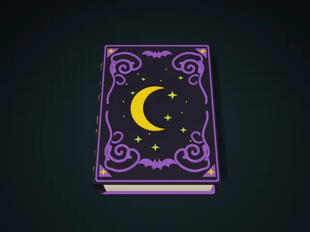 Moon Spellbook Storage Box - Sculpted Lift-Off Lid | Halloween — modelo 3D