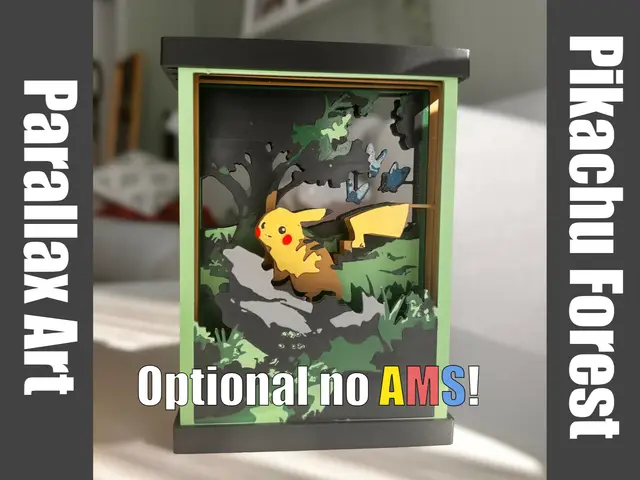 Parallax Art: Pikachu Forest (no AMS option!) — modelo 3D