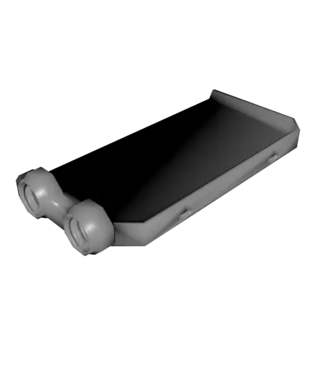 2x4 MU - Left Support End - Modular Bolt-Locked Shelf — modelo 3D