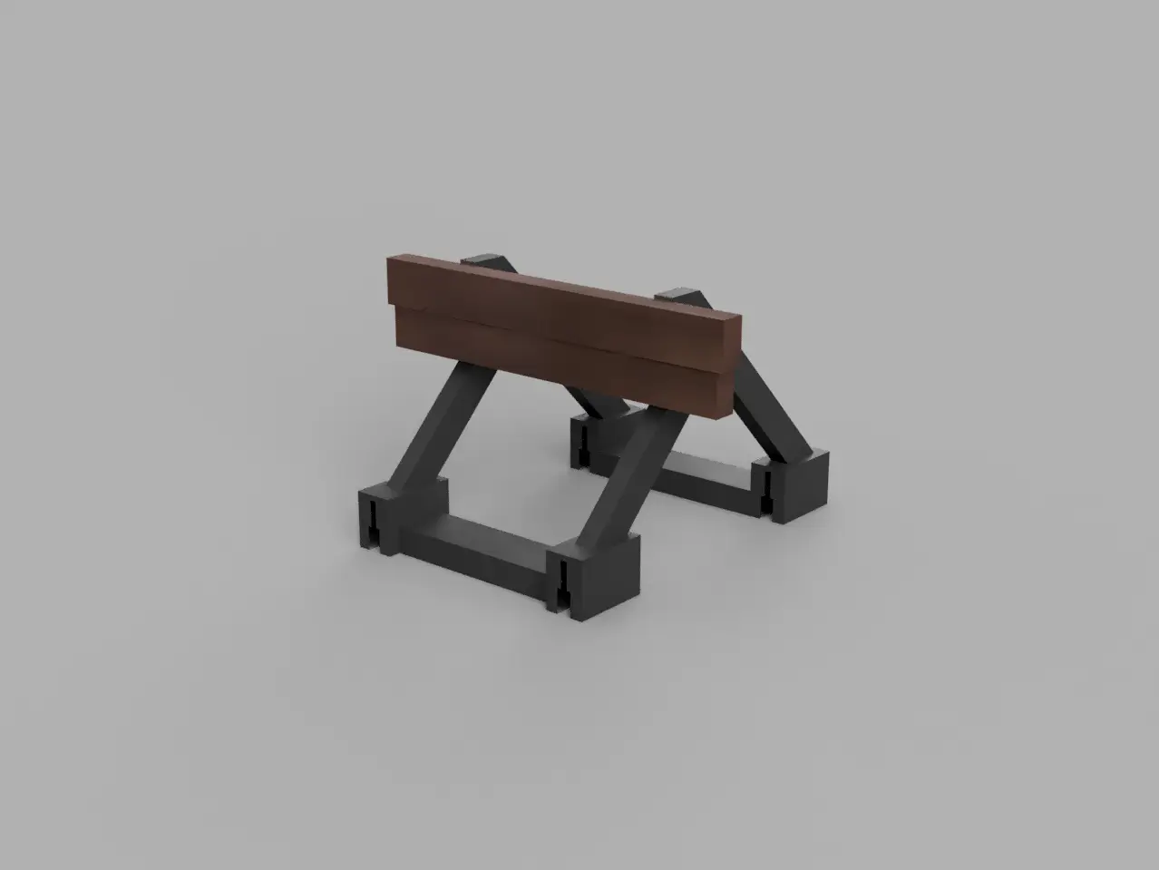 HO scale buffer stop — modelo 3D