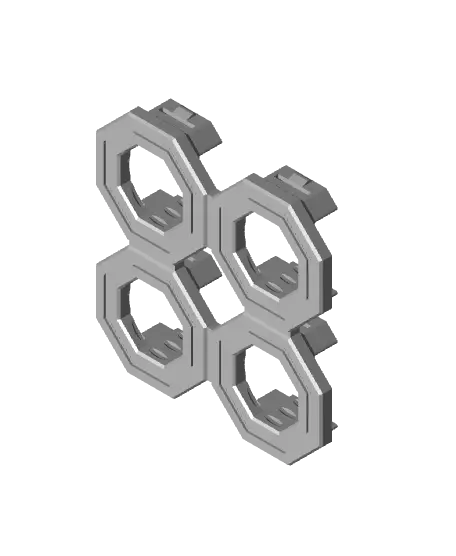 Raised Quad Snap (DS Part B) — modelo 3D
