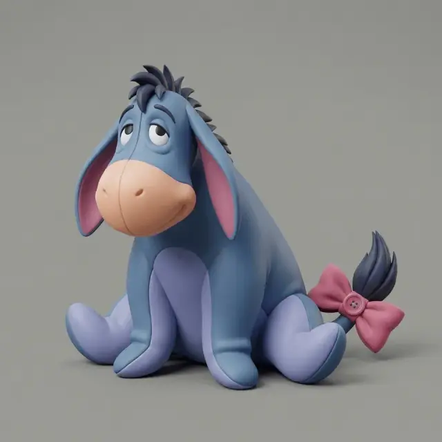 Eeyore keychain — modelo 3D
