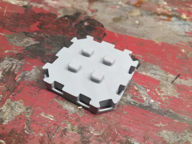Rust-City V2 - walk way connector stack - fast print — modelo 3D