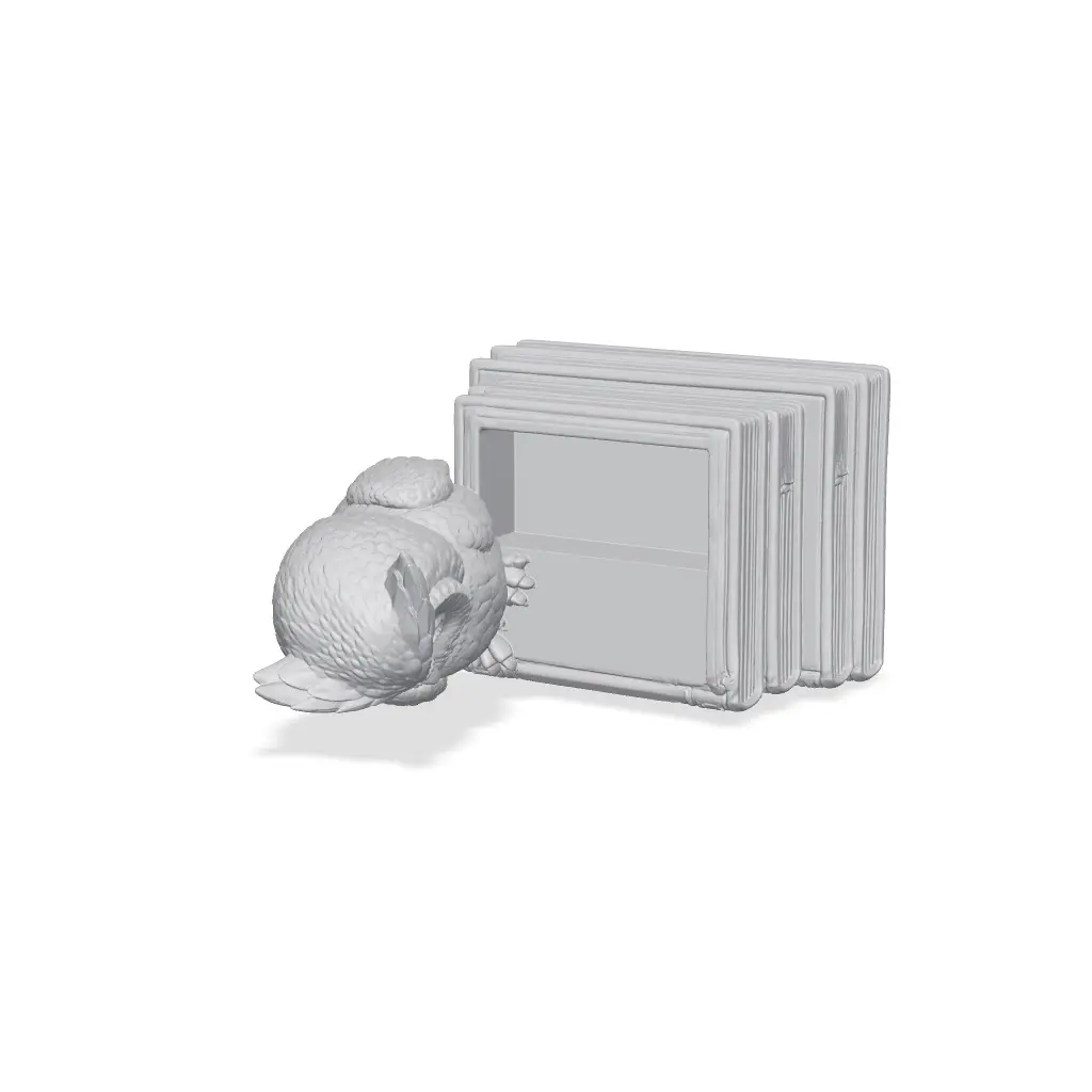 Owl Book Stack Planter & Desk Organizer — modelo 3D